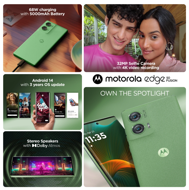 MOTOROLA Edge 50 Fusion (Forest Green, 256 GB) (12 GB RAM) 4